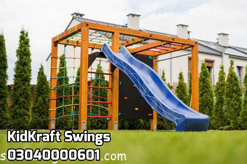 Slide, Swings, Kids rides, jhula, Spring rider, jungle gym, indoor set 13