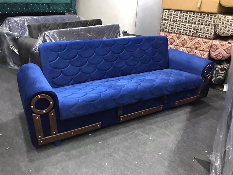 Wooden Sofa Cum Bed - Free Home Delivery - Fixed Price 4