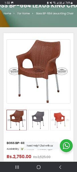 boss plastic chairs with reasonable price 3