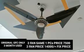 7 GFC FANS SALE NEW CONDITION 1 FAN 7500 2 FANS 14000 NUM 03122175559