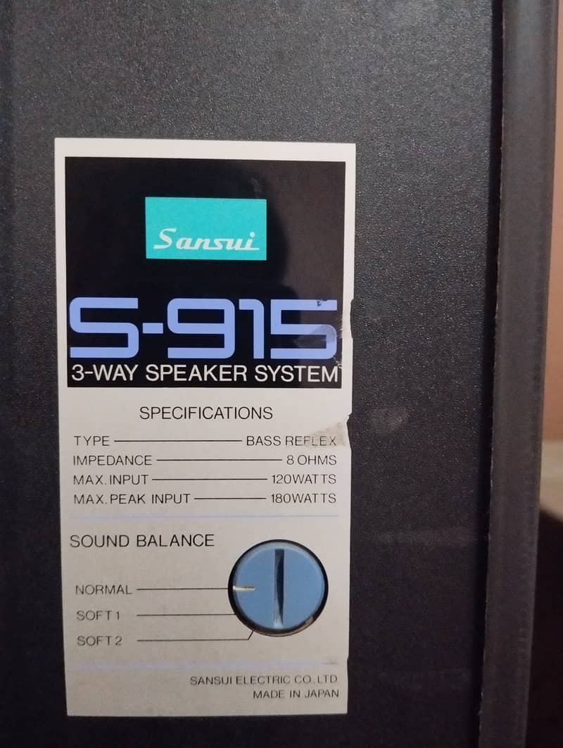 Sansui S-915 speakers 9