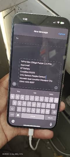 14 Pro Max 256Gb LLA PTA Approved  Depalpur City