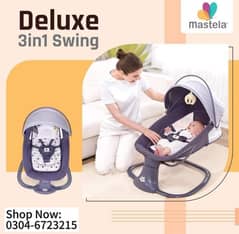 Baby jhula, Mastela 3 in 1 baby Bassinet, baby swing