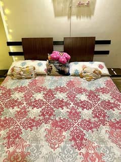 HABITT DOUBLE BED WITH MATTRESS