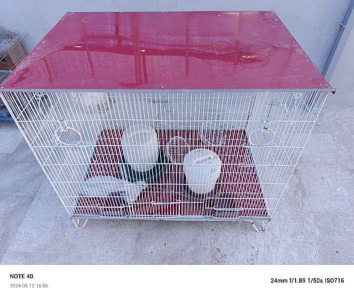 6 birds pair cage urgent sale rupees 10k  03152990798 0