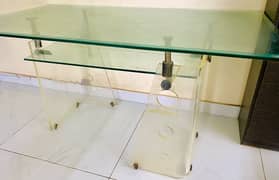 Double Heavy mirror crystal dining table. 0