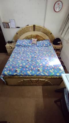 bed set/wooden deco bed/ queen size bed/ bed/ furniture /old furn