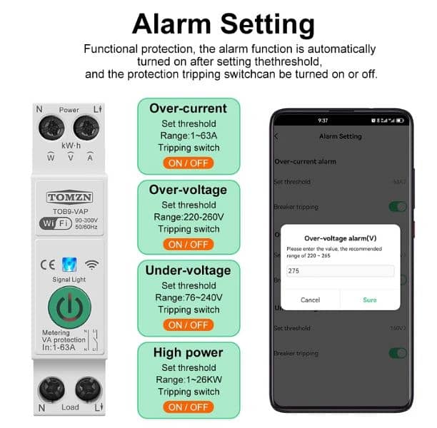 TOMZN  WIFI breaker 4