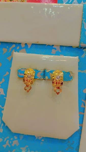 gold tops earrings ring bale 7