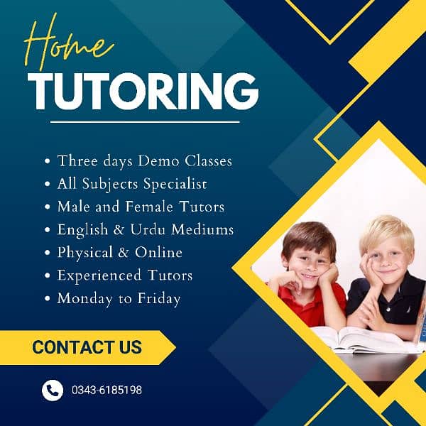 Home and Online Tutors (0343-6185198) 0