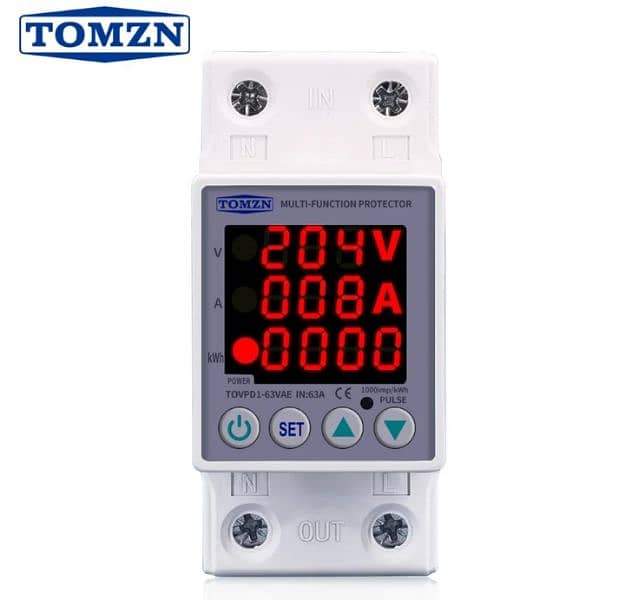 Tomzn 3 in 1 voltage current protector 0