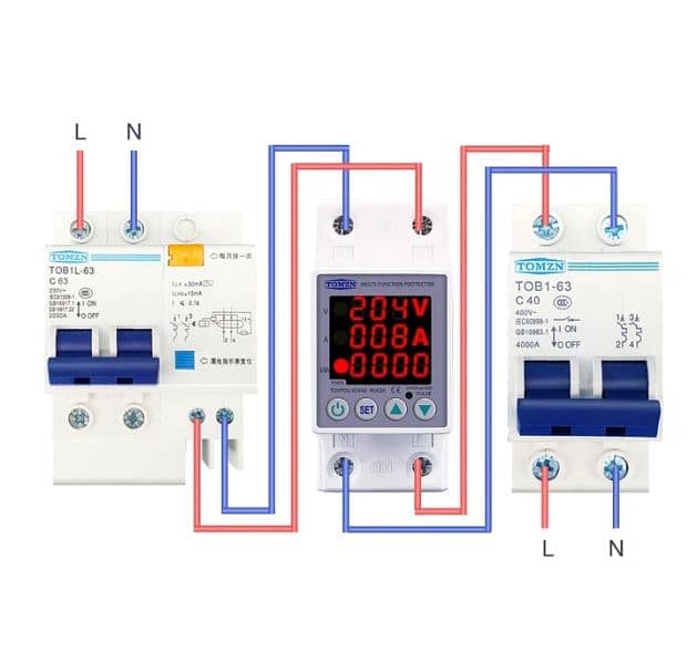 Tomzn 3 in 1 voltage current protector 3