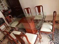 Brand New and Beautiful Glass Dining Table Set 6 Chairs