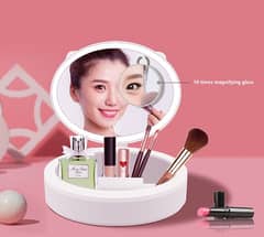 Personal mirror with light health beauty adjustable portable