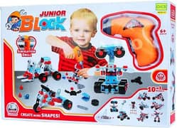 10 In 1 Models Junior Blocks With Simulation Drill Having 286 Pieces