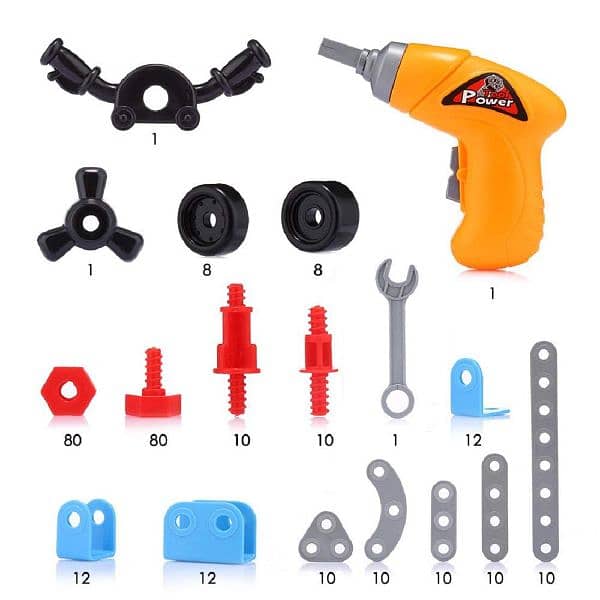 10 In 1 Models Junior Blocks With Simulation Drill Having 286 Pieces 7