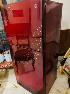 100% PEL Maroon color Glass door refrigerator (Good condition)