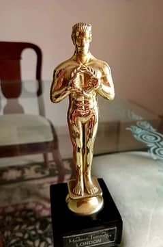 Madame Tussauds statue of Oscar Award from UK