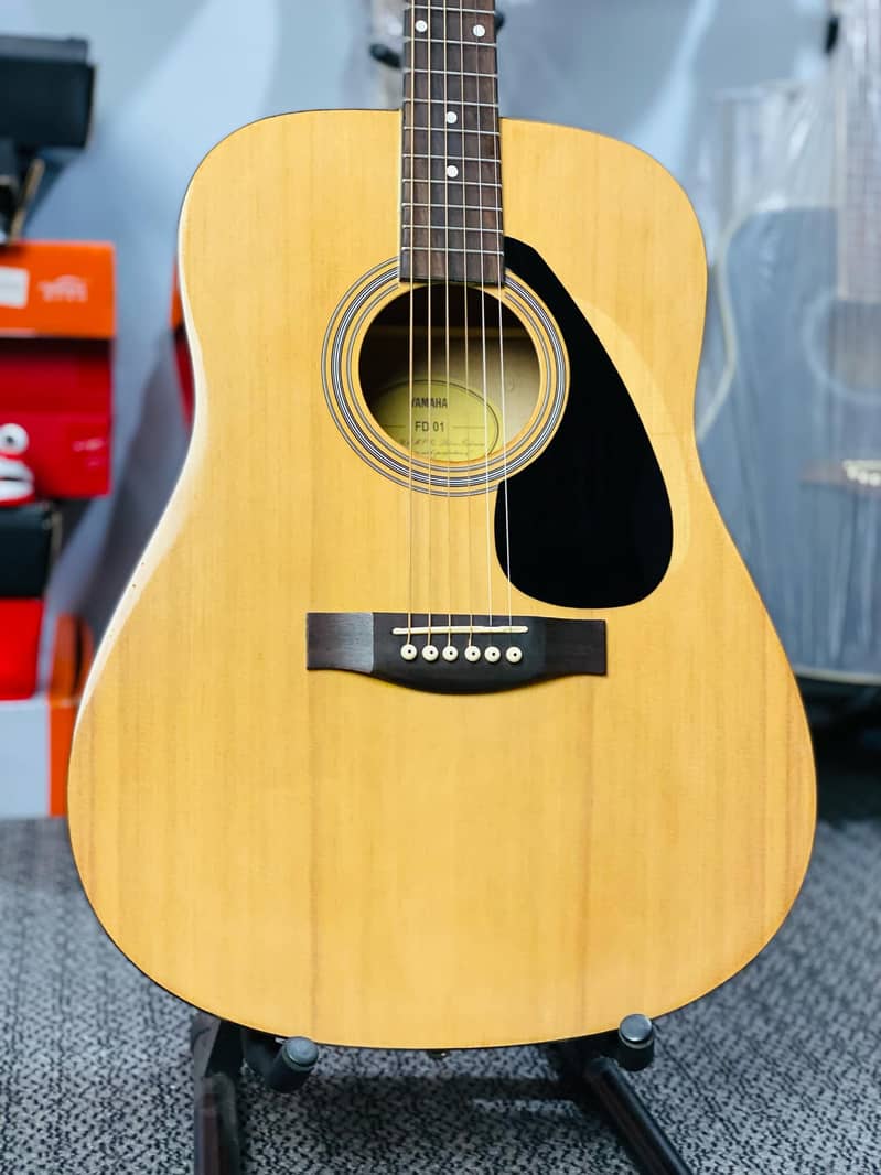 YAMAHA FD-1 Acoustic Guitar Solid Top Body 41 inch Jumbo guitar 2