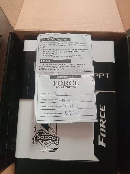 FORCE MPPT ROCCO Series 60am 100Volt 6