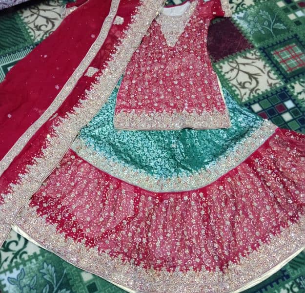 beautiful bridal lehnga for sell 1