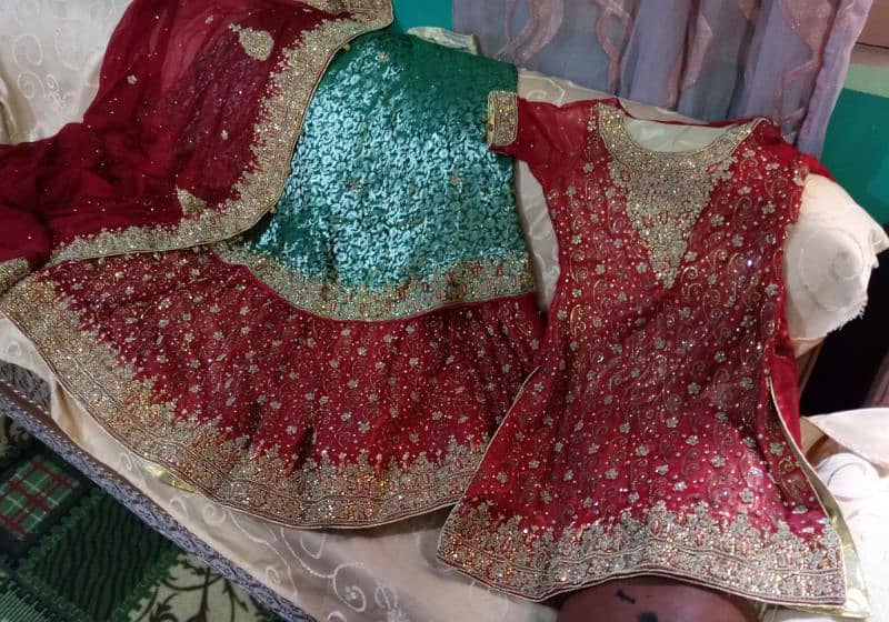 beautiful bridal lehnga for sell 2