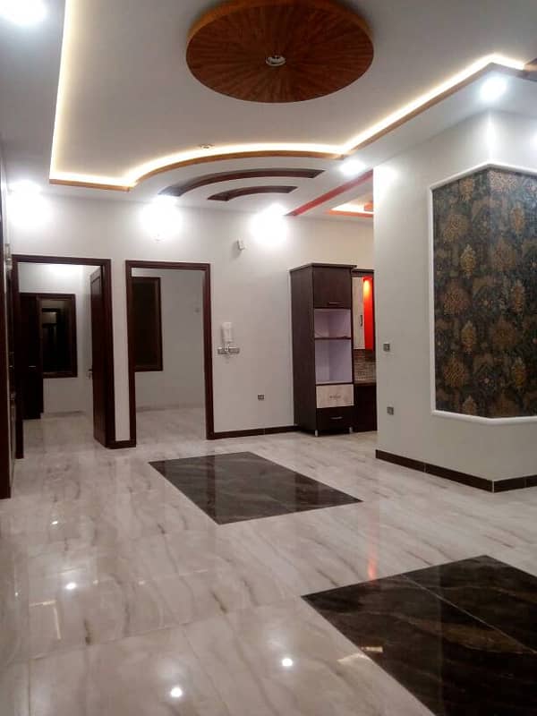 Brand New 240 Yards 3 Bedrooms D/D 2nd Floor Portion With Roof For Sale In Gulshan-E-Iqbal 2