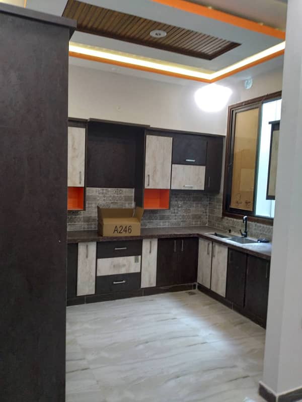 Brand New 240 Yards 3 Bedrooms D/D 2nd Floor Portion With Roof For Sale In Gulshan-E-Iqbal 10