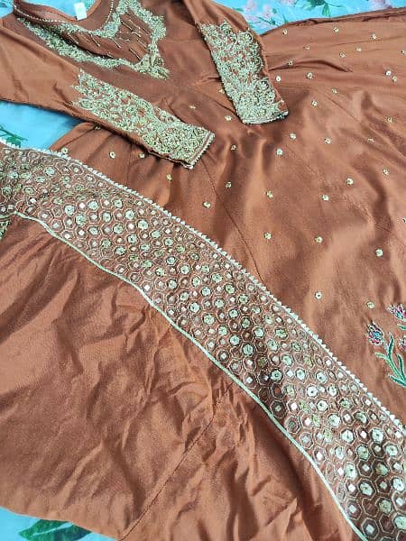 Kattan Silk Formal Dress with Dupatta 8