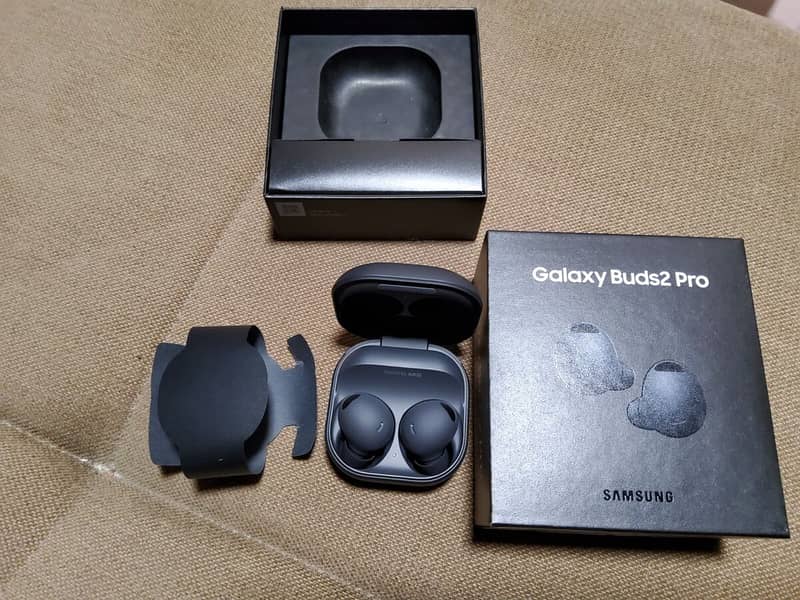 Samsung Galaxy Buds 2 pro Graphite Black Box Pulled New 0