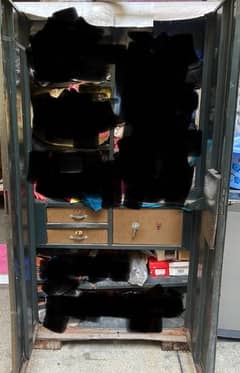 Urgent 2 doors Solid heavy Iron Wardrobe for Sell in Lahore