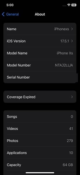 iphone xs Non Pta jv 64 Gb 0