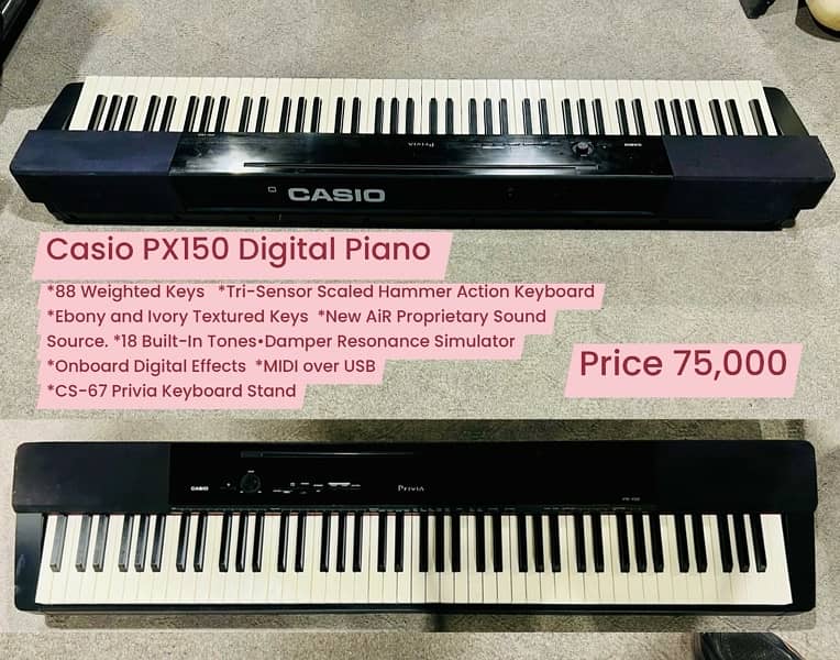 Casio Px-135 Digital piano 88 keys Hammer weighted keys 5