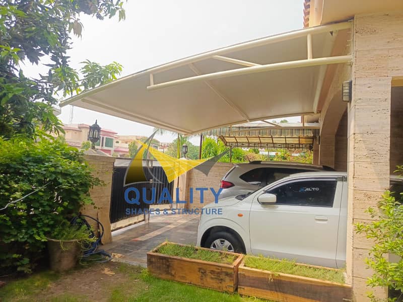 Car parking PVC tensile sheds 6