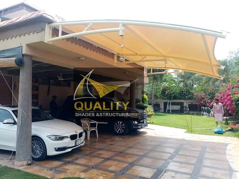 Car parking PVC tensile sheds 9