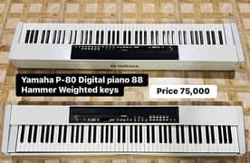 Yamaha P-80 Digital piano 88 Keys Hammer weighted keys