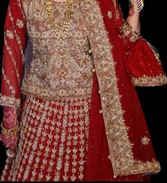 Bridal barat lehnga for sale in Lahore 0