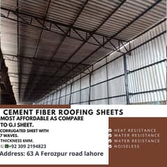 Fiber Cement Corrugated Sheets-Roofing/Warehouse/DairyFarm/CattleShed 0