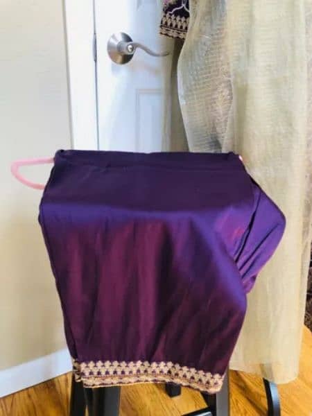 Limelight Gold Dress , purple colour ready to wear 7