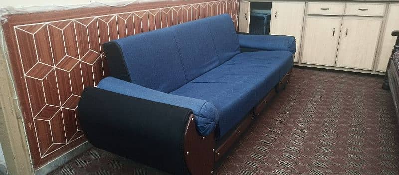 Beautiful sofa cum bed for sale 0