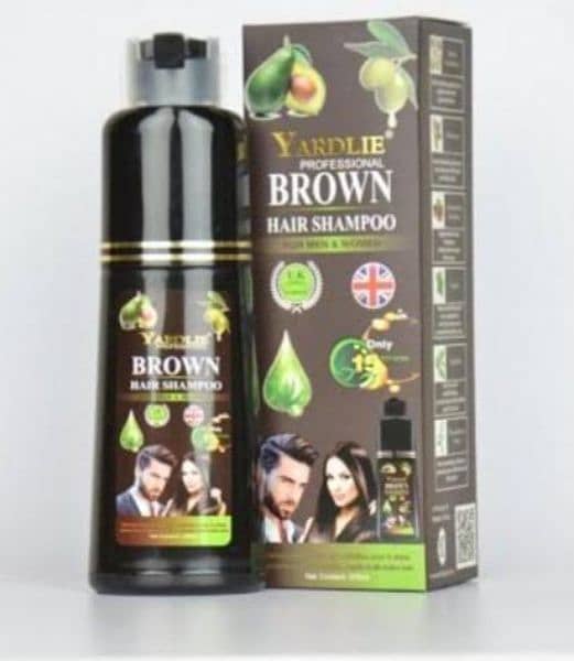 Hair dye anti hair fall shampoo black and brown 1