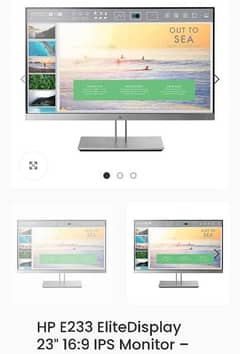 HP E233 EliteDisplay 23″ 16:9 IPS Monitor BorderLess