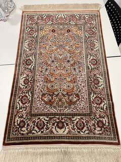 Genuine Turkish Hereke Silk Rug Signed