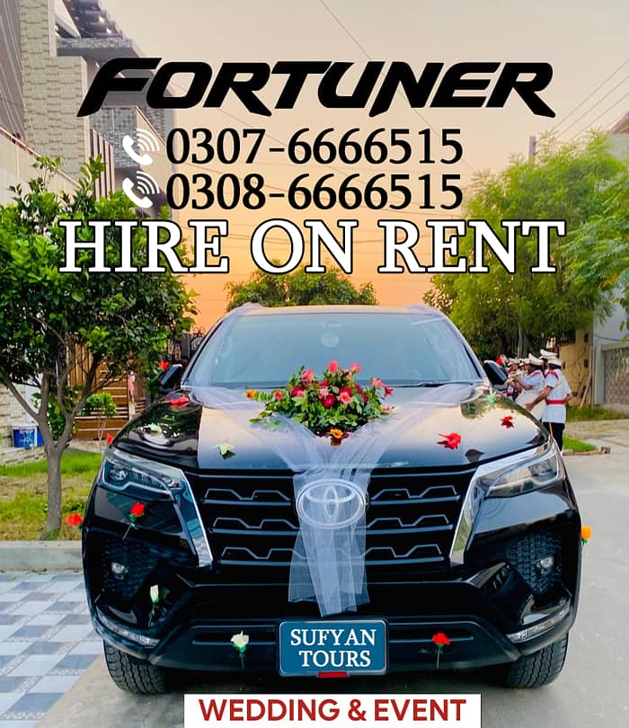 Rent a Car PRADO & AUDI A6, V8, FORTUNER, Limo On Rent For Wedding 1