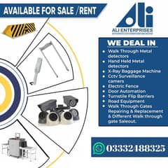 Walk through gates on rent/Security equipments on rent/renting service