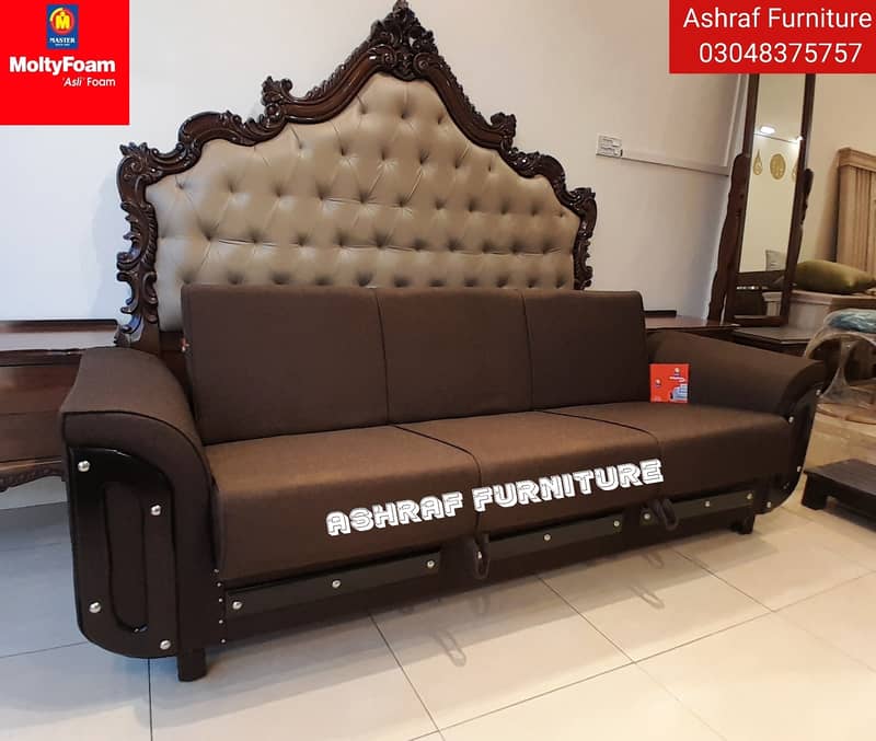 Double bed/Sofa cum bed/Double cumbed/Sofa/L Shape/Combed/Centre table 2