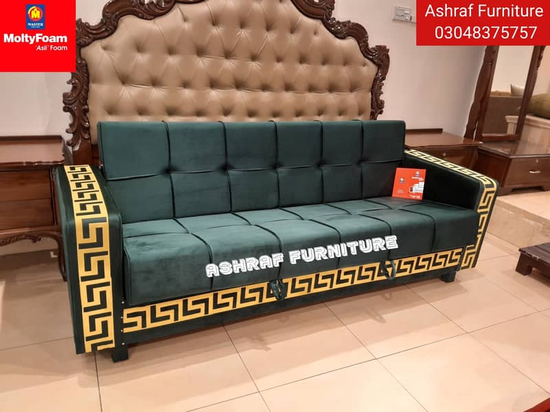 Double bed/Sofa cum bed/Double cumbed/Sofa/L Shape/Combed/Centre table 4