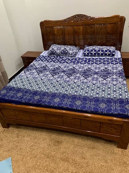 seesham solid wood Bed,Dressing Side tables (Just call me Dnt msg) 3