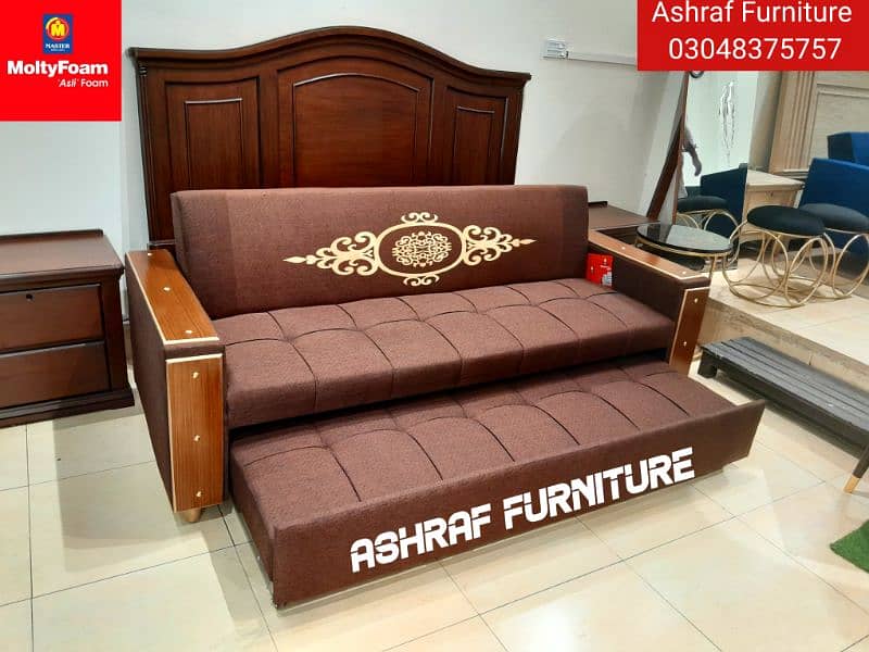 Double bed/Sofa cum bed/Double cumbed/Sofa/L Shape/Combed/Centre table 5