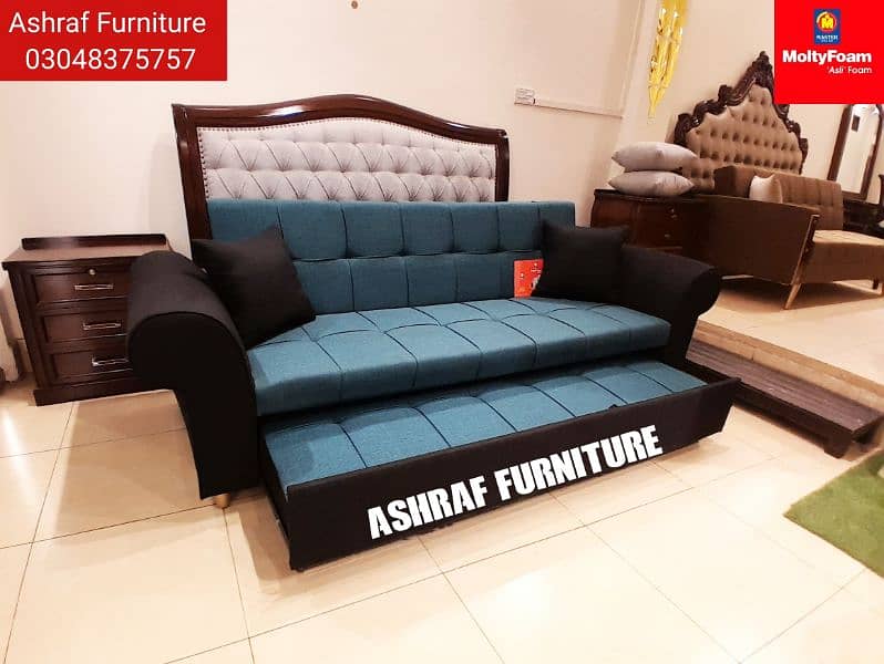 Double bed/Sofa cum bed/Double cumbed/Sofa/L Shape/Combed/Centre table 7